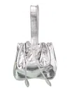 Alaïa Dnu Inv Alaia Marie Leather Shoulder Bag In Silver