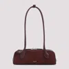 Alaïa Alaia Women Teckel Small Suede Shoulder Bag In Burgundy