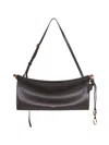 Alaïa Marron Fonce Le Click East West Medium Shoulder Bag<br/> In Black