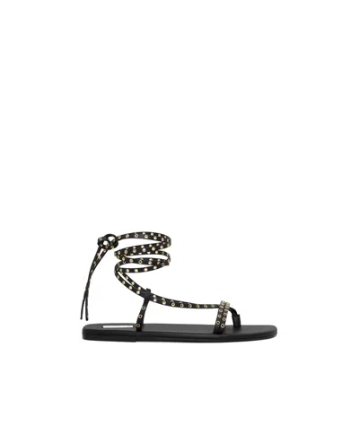 Alaïa Marsa Flat Sandals In Black