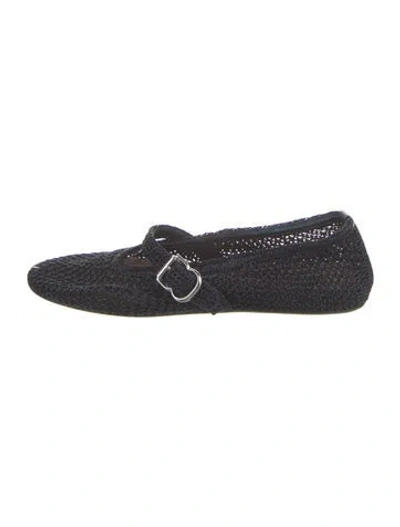 Pre-owned Alaïa Mary Jane Flats In Blue