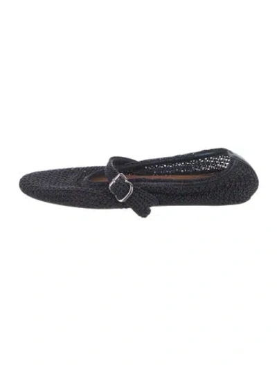 Pre-owned Alaïa Mary Jane Flats In Blue