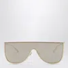 Alaïa Alaia Metal Mask-style Sunglasses Women In Metallic