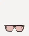 Alaïa Mask Rectangular Sunglasses In Brown