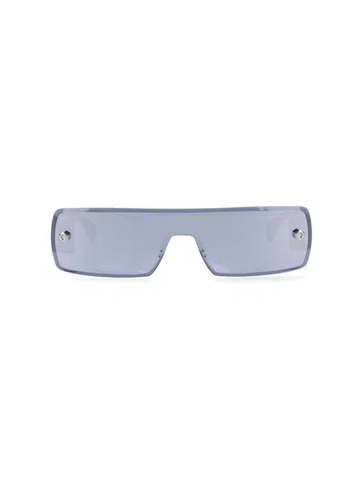 Alaïa Mask Sunglasses In Silver