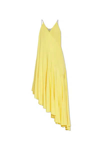 Alaïa Yellow Matte Jersey Slip Dress