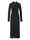 Alaïa Maxi Dress With Ruffles In Black