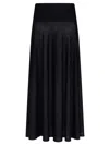Alaïa Merino Wool Maxi Skirt In Black