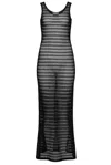 Alaïa Maxi Tank Dress In Noir Alaia