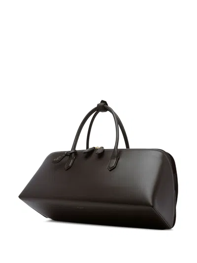 Alaïa Alaia Medium Delta Leather Handbag In Black