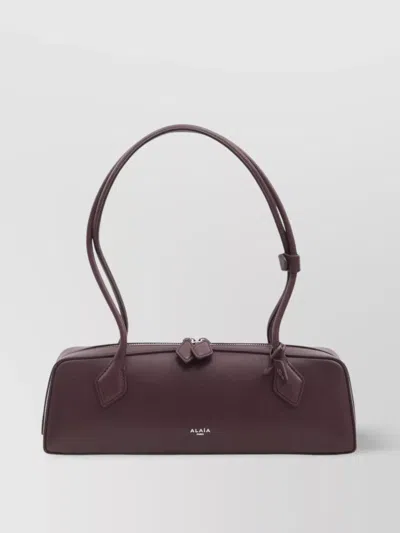 Alaïa Medium Goatskin Shoulder Bag In Brown