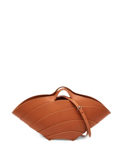 Pre-owned Alaïa Medium Khaima Tote Bag In Brown