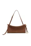Alaïa Womens Terre D Ombre East West Magnetic-frame Leather Shoulder Bag In Brown