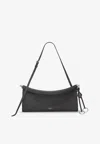 Alaïa Medium Le Click East West Shoulder Bag In Black