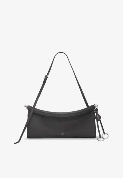 Alaïa Medium Le Click East West Shoulder Bag In Black