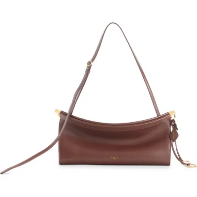 Alaïa Medium Le Click East/west Leather Shoulder Bag In Purple