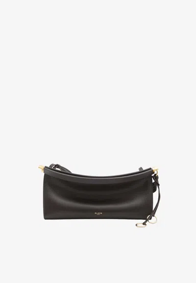Alaïa Medium Le Click East-west Shoulder Bag In Orange