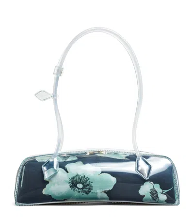 Alaïa Medium Le Teckel Shoulder Bag In Blue