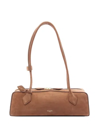 Pre-owned Alaïa Medium Le Teckel Shoulder Bag In Brown