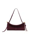 Alaïa Medium Leather Le Click East West Shoulder Bag In Red