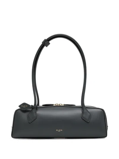 Alaïa Alaia Medium Leather Le Teckel Bag In Black