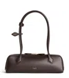 Alaïa Medium Leather Le Teckel Shoulder Bag In Brown