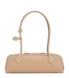 Alaïa Medium Leather Le Teckel Shoulder Bag In Neutral