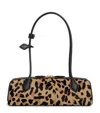 Alaïa Medium Leather Leopard Print Teckel Shoulder Bag
