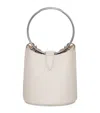 ALAÏA MEDIUM LEATHER RING BUCKET BAG