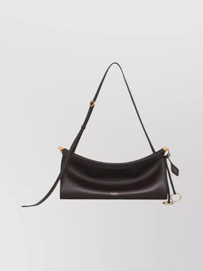 Alaïa Medium Leather Shoulder Bag East West Style