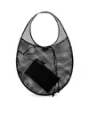 Alaïa Extra Large One Piece Mesh Shoulder Bag In Black