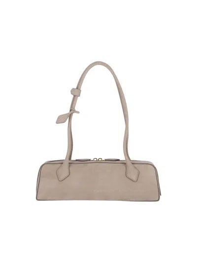 Alaïa Medium Shoulder Bag "le Teckel" In Gray