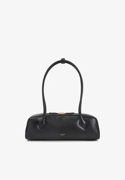 ALAÏA MEDIUM TECKEL LEATHER SHOULDER BAG