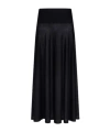 Alaïa Merino Wool Maxi Skirt In Black