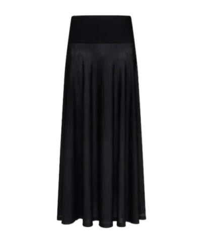 Alaïa Merino Wool Maxi Skirt