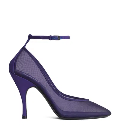Alaïa Mesh Ankle-strap Pumps 100 In Multi