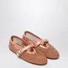 Alaïa Alaia Mesh Ballerina Shoes Blush Colour Women In Pink