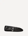 Alaïa Mesh Ballerinas In Black