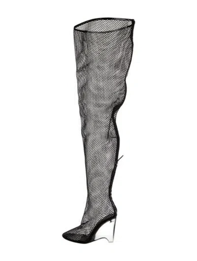 Pre-owned Alaïa Mesh Boots In Multi