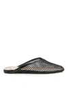 Alaïa Mesh Flat Mule In Black