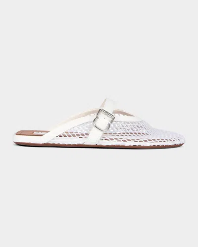 Alaïa Mesh Mary Jane Ballerina Mules In Multi