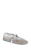 Alaïa Azzedine Alaia Womens White Rhinestone-embellished Leather Ballet Flats