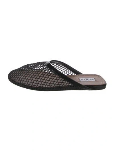Pre-owned Alaïa Mesh Mules In Multicolor