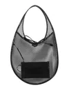 Alaïa Extra Large One Piece Mesh Shoulder Bag In Black