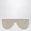 Alaïa Alaia Metal Mask-style Sunglasses Women In Metallic