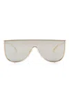 Alaïa Alaia Metal Mask-style Sunglasses Women In Gold