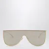 Alaïa Alaia Metal Mask-style Sunglasses Women In Neutral