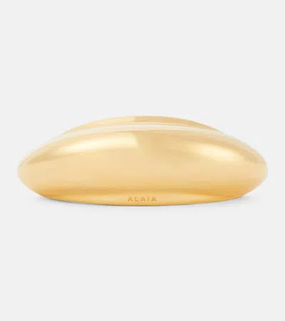 Alaïa Metallic Barrette In Or