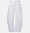 Alaïa Mid-rise Barrel-leg Jeans