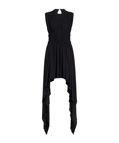 Alaïa Deesse Flared Midi Dress In Black